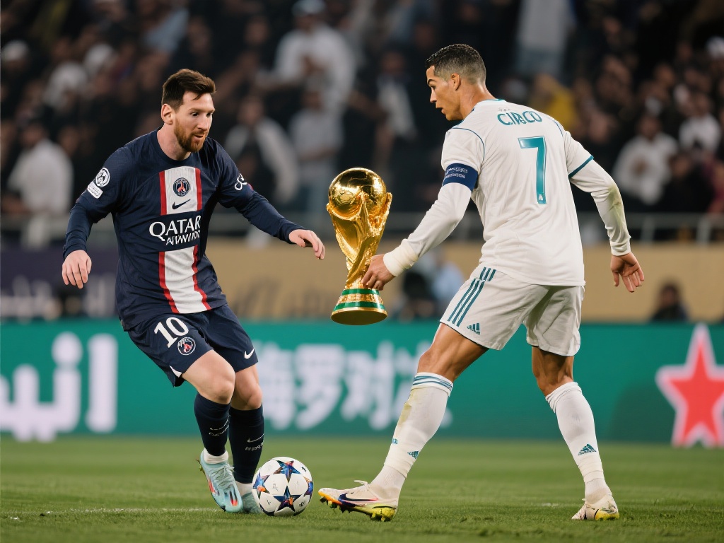 梅西与C罗，一位是世界冠军得主，一位是五